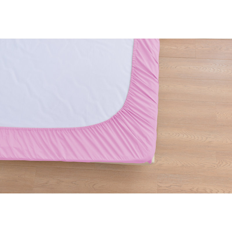 Ensemble de draps 1800 en rayonne de bambou, Simple, Rose