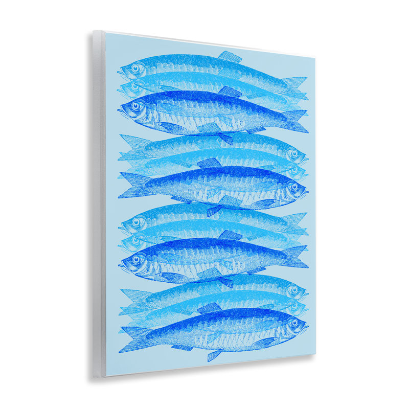 "Blue Layered Fish", art mural par Daphne Polselli