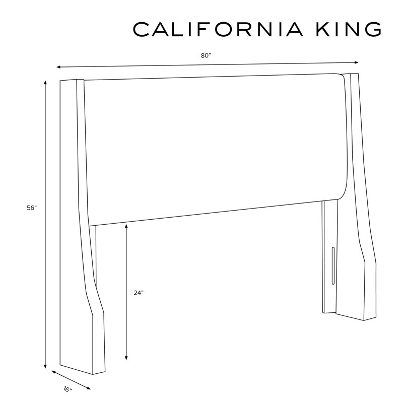 Crosston Upholstered Headboard, California King, Classic Pearl Performance Velvet, Velvet