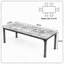 Table de salle à manger rectangulaire de 78 po pour 6 à 8 personnes-133329341-133329343