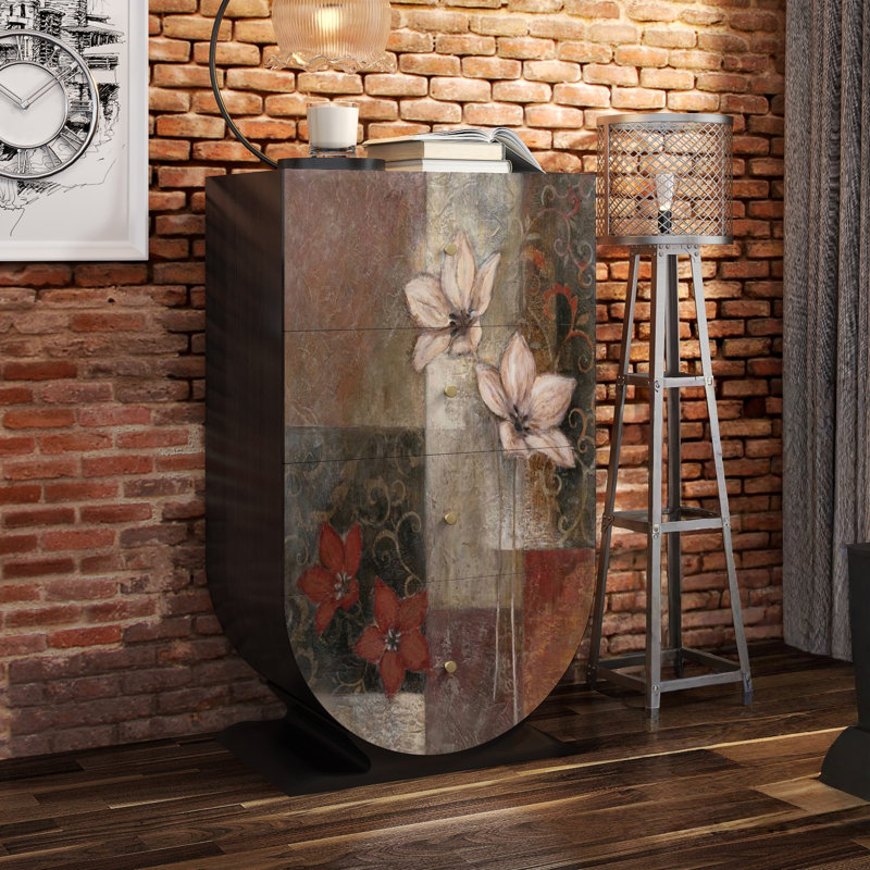 Armoire antique à quatre tiroirs de style français