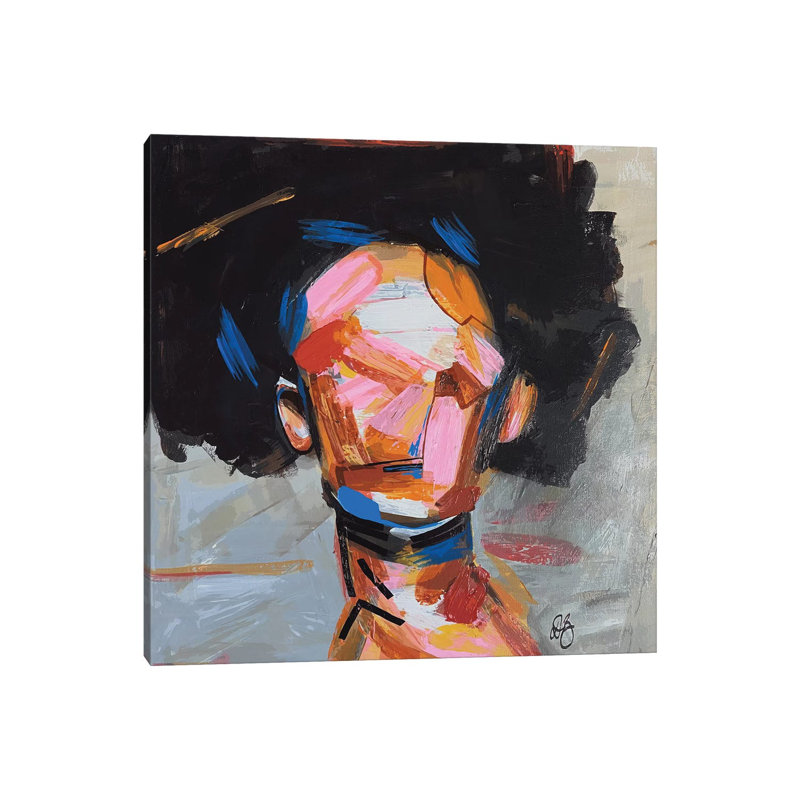 " Groovy Toni " by Domonique Brown, No Mat, 37'' H x 37'' W x 1.5'' D, Wrapped Canvas