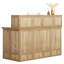 Bureau de réception rectangulaire en bois manufacturé Crystle-2076066367
