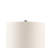 Triangular Ceramic And Wood Table Lamp