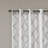 Fretwork Print Grommet Top Single Window Curtain Panel-1477263149-1477263151