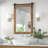 Keira-Mai Barn Door Bathroom Mirror, Wood Frame Wall Mounted Vanity Mirror with Metal Hanging Rod, Farmhouse Industrial Rectangle Wall Mirror for Bathroom-1214352521-1237467135