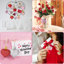 72 pcts de la Saint-Valentin, fête de Noël, décoration de jour de l'Action de grâce, mariage, plaqué, Flash