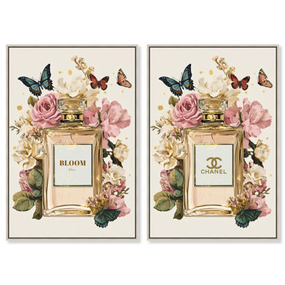 «Gilded Glamour Set», reproduction d'art sur toile par Art Remedy