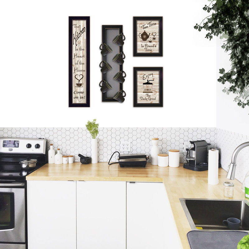 Handmade Farmhouse Food & Beverage Wall Decor on Wood, Black