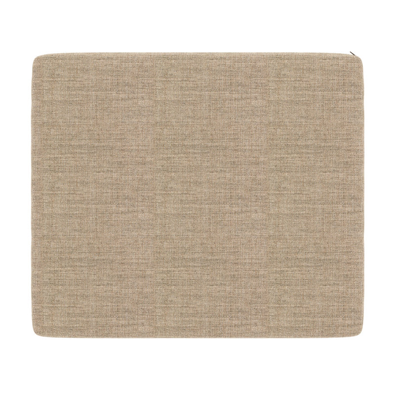 Ottoman Outdoor Patio Cushion With Sunbrella Fabric, Cast Ash Sunbrella® Plainweave