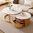 Round Nesting Coffee Table With Drawer