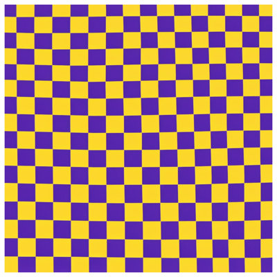 Coussins décoratifs à double face à carreaux jaunes et mauves