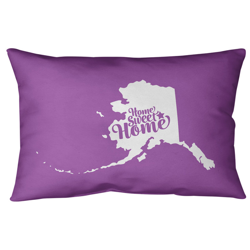 Coussin lombaire intérieur/extérieur doux pour la maison, Fairbanks, Violet