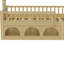 Cadre simple Bowe avec toit, lumière DEL, garde-corps de sécurité, tiroirs de rangement et casier-133293361