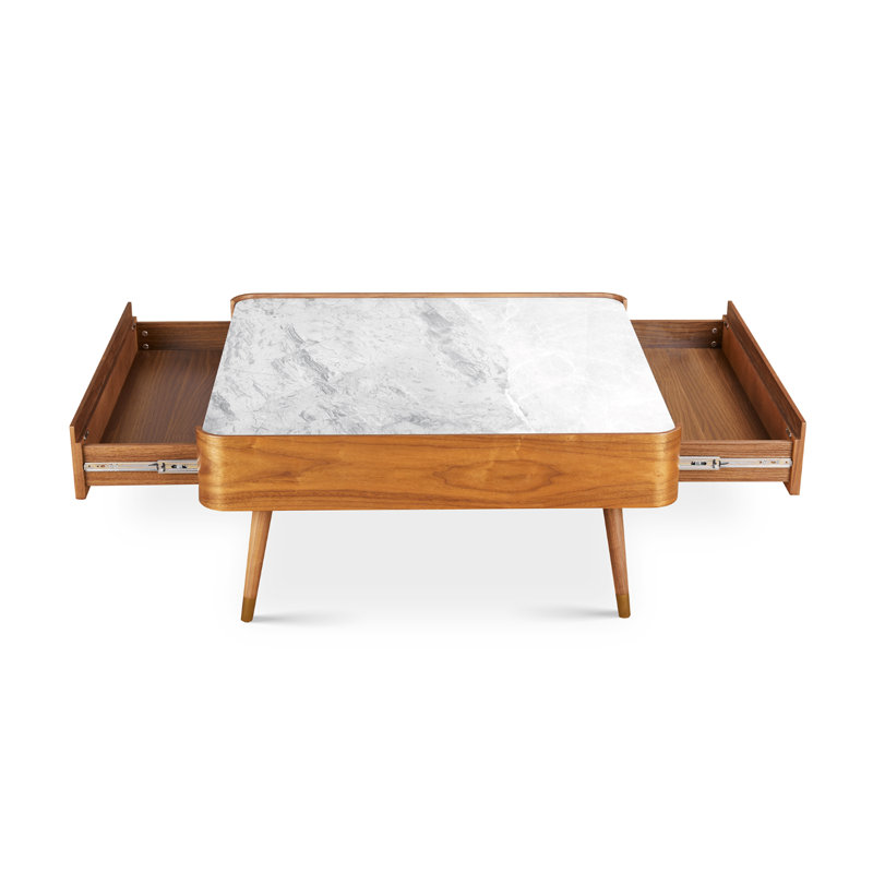 Nungesser Four Leg Coffee Table with Storage