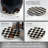 Checkered 2 Pack Stone Car Coasters