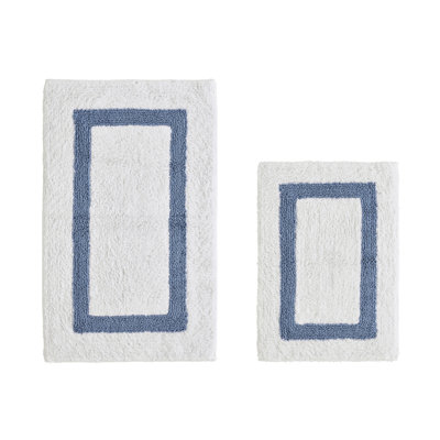 Ensemble de tapis de salle de bain réversible 100% coton Broshouse Dreen