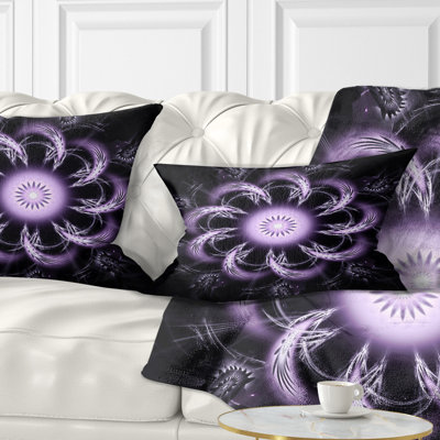 Coussin lombaire à fleur arrondie floral