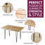 Mileta Metal Base Dining Table-44239619