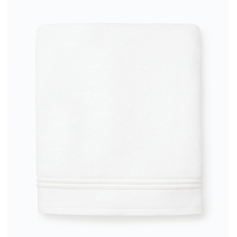 Aura Bath Towel, White/Ivory