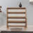 Multi-Purpose Storage Cabinet, Sonoma Oak, 37.4 x 43.7 x 14.2 inches | 100% Melamine Coated Particle Board, 0.7-inch Thickness | Durable Hornbeam Legs, Metal & Rope Handles, UV Coating | Wall-Mountable, Elegant Nostalgia Design