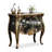 Black Solid + Manufactured Wood Rectangular Console Table