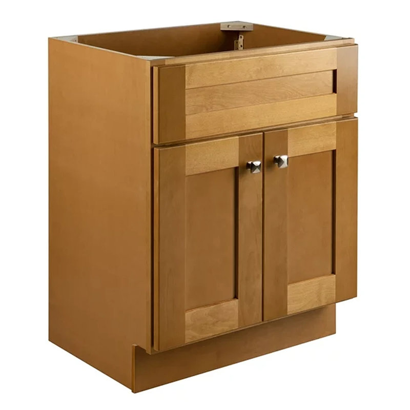 Brookings 24 Inch Bathroom Vanity, Ready to Assemble, Solid Wood, Sherwin Williams – Design House, 587063, Modern Birch