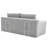 Convertible 2 Grey , Memory Foam, Steel Frame, Corduroy, No Assembly, Perfect For High-Traffic Guest Rooms Corduroy , Design, Suitable Small Living Spaces