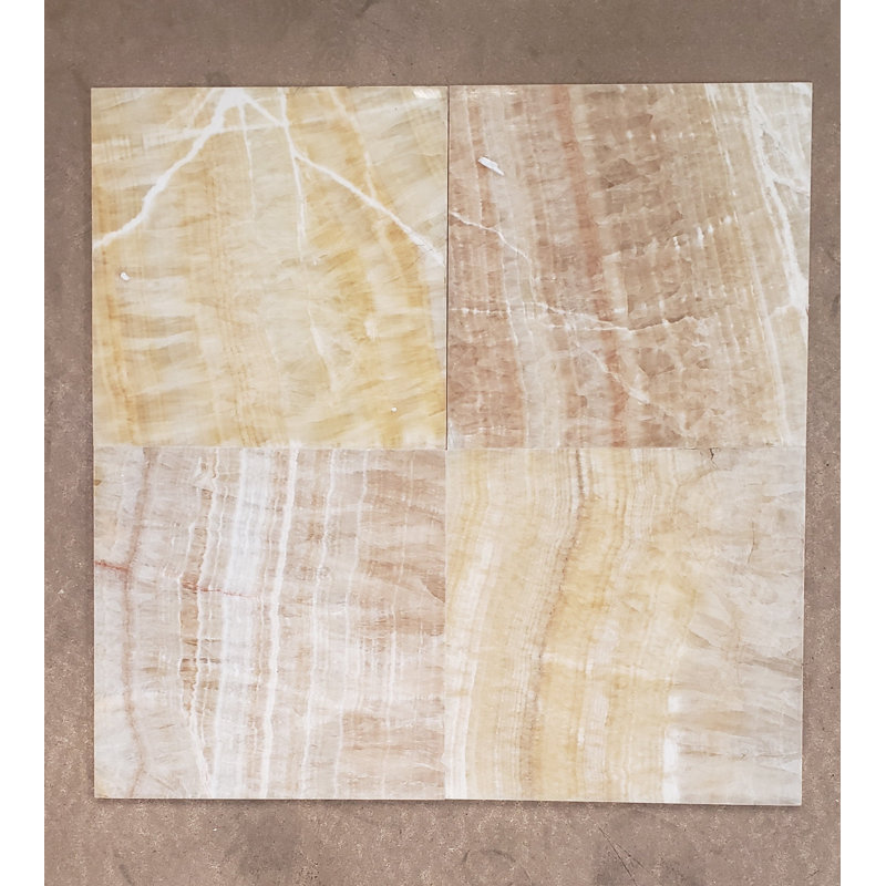 Honey 18" x 18" Natural Stone Stone Look Wall & Floor Tile
