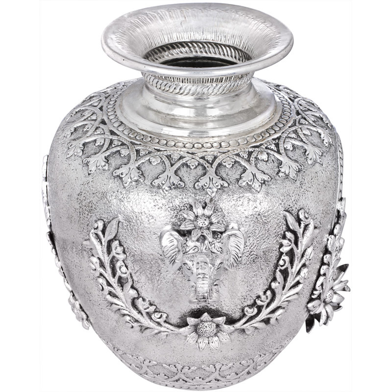 Pot en cuivre 10 po Radha Krishna Kalasha