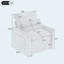 Fauteuil d'appoint 31,9 po avec coussin double et poches de rangement latérales-1342338444