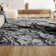 Horfield Marbled Abstract Black/Ivory Rug