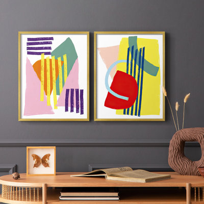 Color Plan I-Premium Framed Print -Ready to Hang - No Nails Required - No Nails Required