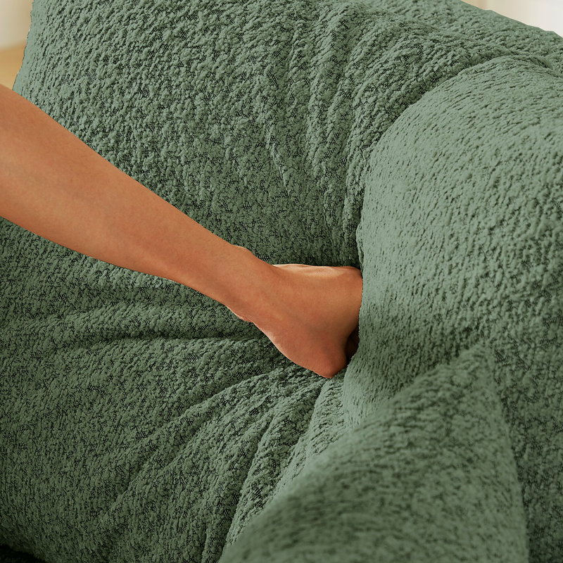 Canapé-lit convertible de 78,7 pouces avec coussin cylindrique, canapé-lit pliant en chenille, canapé-lit pliant avec poche latérale, canapé-lit de plancher, 3 pièces