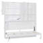 Lit escamotable simple escamotable mural avec tablettes supérieures et prise USB-1447914206