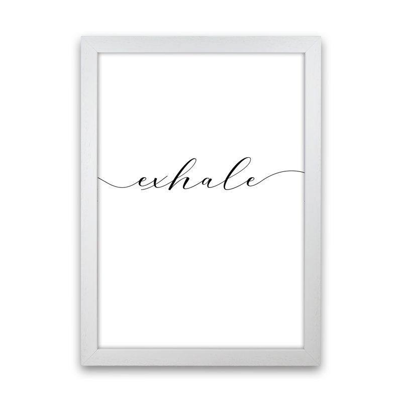 Inhale - Exhale 2/2 - Print, White Framed, 88cm H x 64cm W x 3cm D, Paper