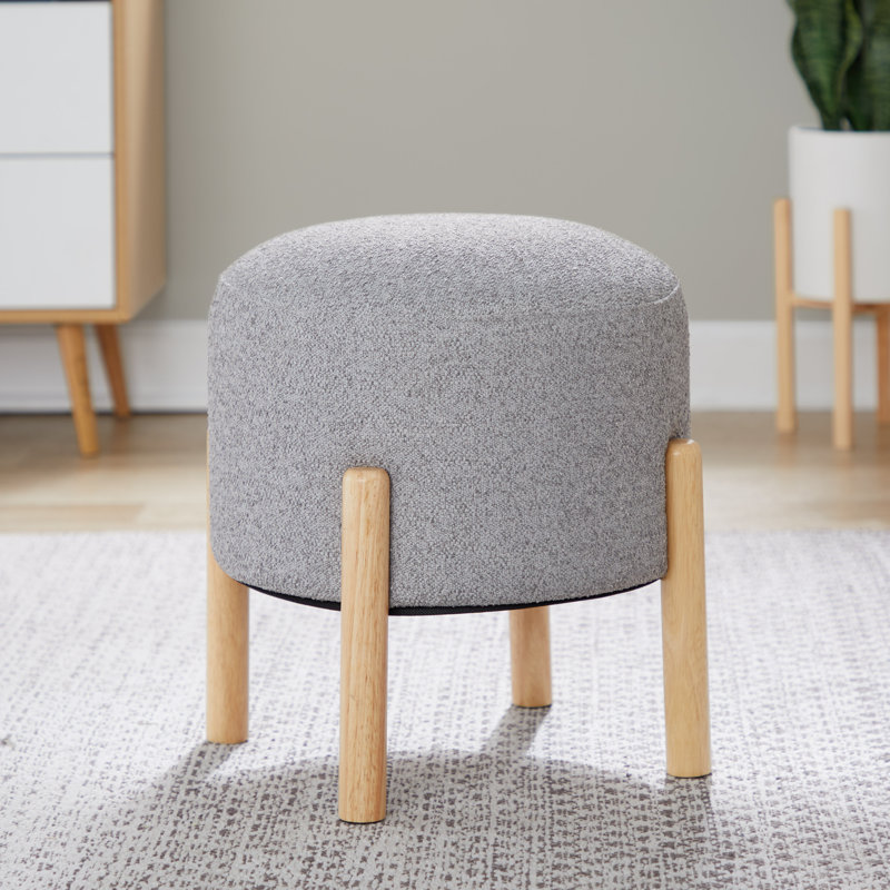 Aldarondo Terry Ottoman, Light Gray
