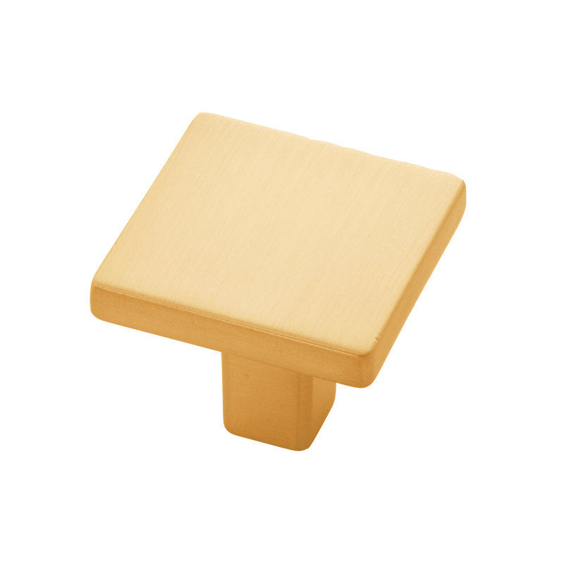 Emerge Mushroom Knob, Brushed Golden Brass