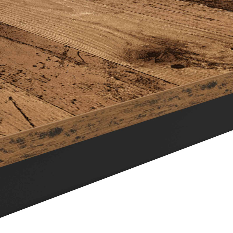 Coffee Table, Black, 36cm. H x 60cm. L x 50cm. W, Old Wood