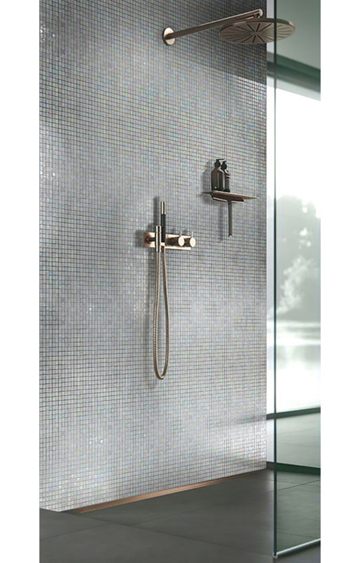 Skosh 0.6" x 0.6" Glass Grid Mosaic Wall & Floor Tile, Yellow