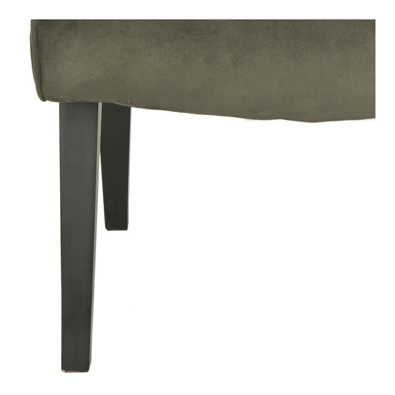 Chaise d'appoint Soules, Velours vert boisé