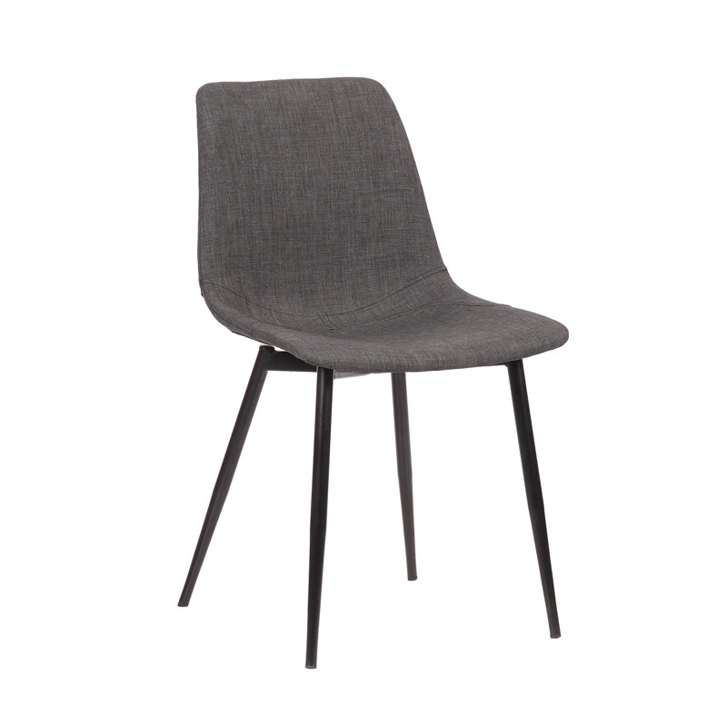 Bixler 44cm H Upholstered Side Chair, Charcoal