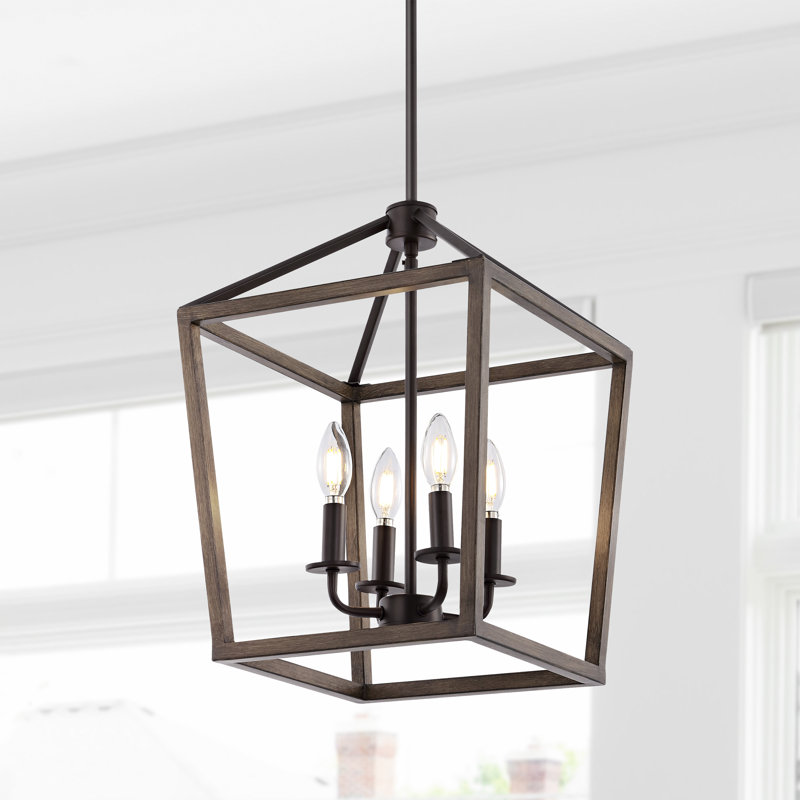 Luminaire suspendu géométrique à 4 lumières Denah