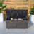 80 Gallon Water Resistant Wicker Deck Box
