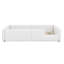 Twin Upholstered Platform Bed Frame With Guardrail & Built-In Charging Station