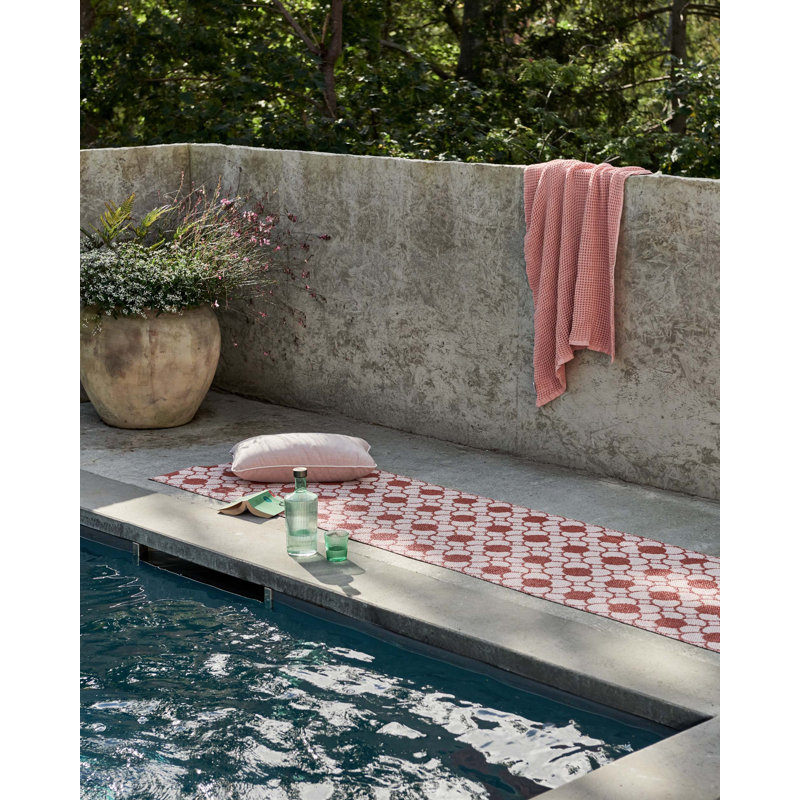 Rug ANYA Oregano 2.25 X 6.5 Ft, Brick, Runner 2'3" x 9'10"
