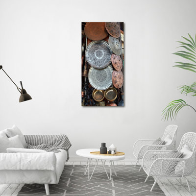 Bazaar In Damascus - Wrapped Canvas Print
