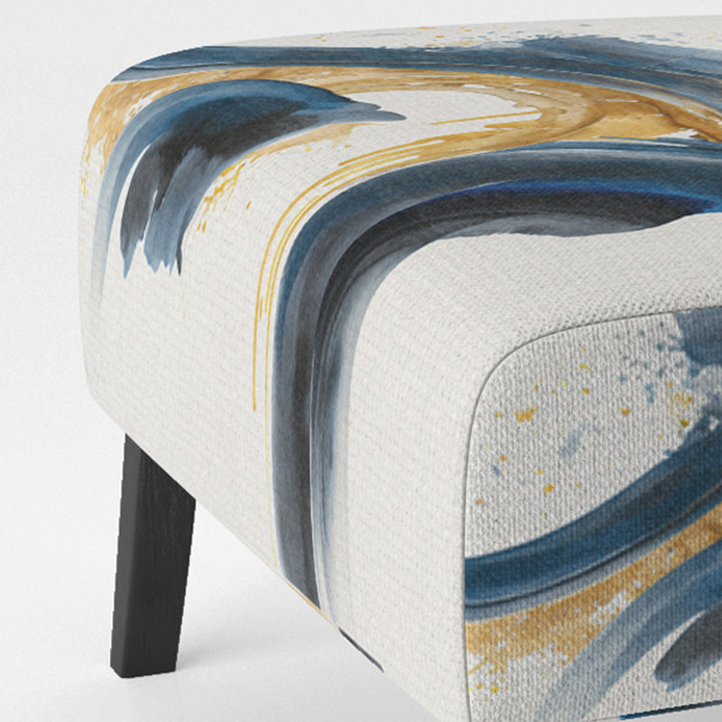 Élégant fauteuil de chambre rembourré Spiral Abstract VI