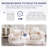 74.8" Upholstered Sofa Couch Compression Sofa-127882773