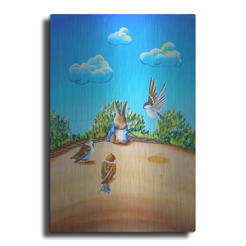 Harper Orchard 'Peter Rabbit 7' by Cindy Thornton, Metal Wall Art, 12"x16", 16" H x 12" W